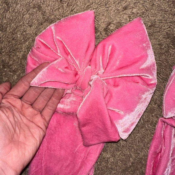 Sugar Thrillz Dolls Kill ‘PRETTY PERFECTION’ Pink Velvet Dress Gloves SET NWT L - Picture 12 of 13